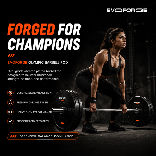 20kg Olympic Deadlift Bar – Hard Chrome | 7.2ft Spring Steel Bearing Bar