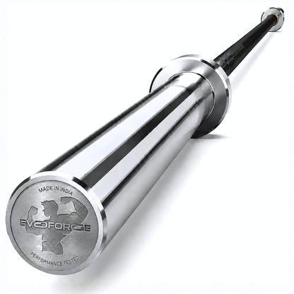 20kg Olympic Barbell – Dual Finish | Black Grip & Hard Chrome Sleeves