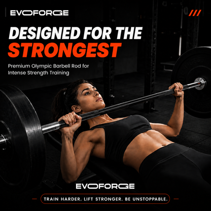 20kg Olympic Barbell – Dual Finish | Black Grip & Hard Chrome Sleeves
