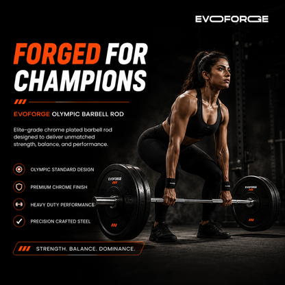 7ft Carbon Steel Olympic Barbell | 50mm Sleeve